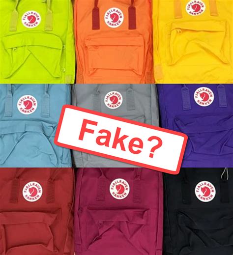 fake vs real kanken bag|fjällräven kanken backpack logo.